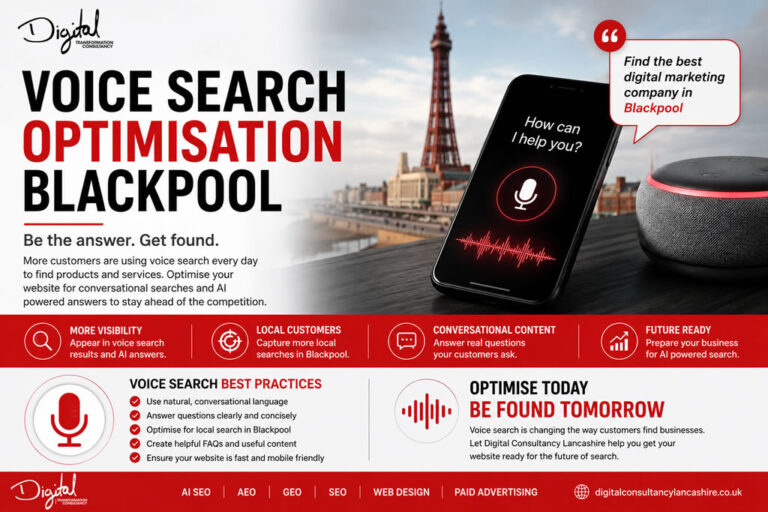 Local SEO and voice search strategy Blackpool